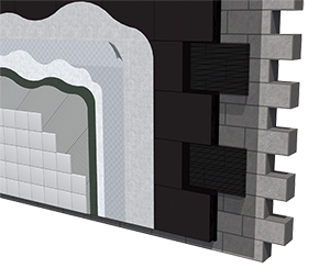Плитка по пеностеклу для стен 3D
