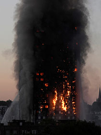 В Лондоне пожар в многоэтажке