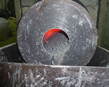 Ball furnace for granulated foamed glass